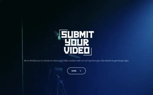 Video Submit Form Template Video Submit Form Template