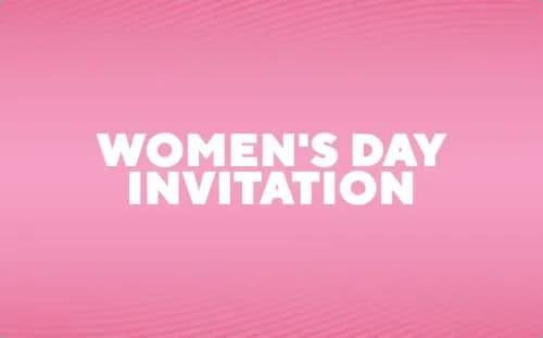 Women's Day Invitation Template Women's Day Invitation Template