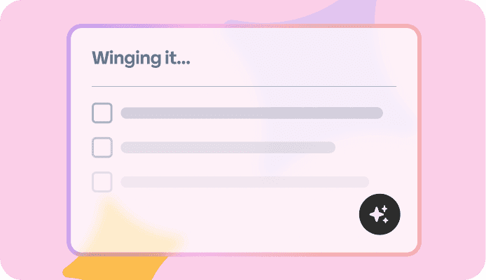 AI survey creation interface with prompt input