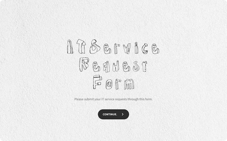 IT Service Request Form Template IT Service Request Form Template