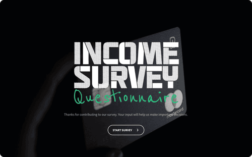 Income Survey Questionnaire Template