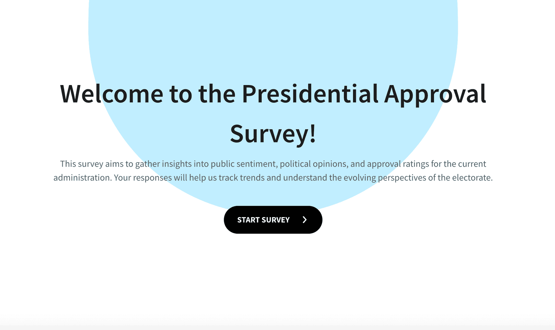 Approval Survey Example Presidential Approval Survey Template | Public Opinion Poll