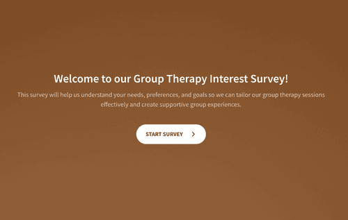 Group Therapy Interest Survey Template for Facilitators