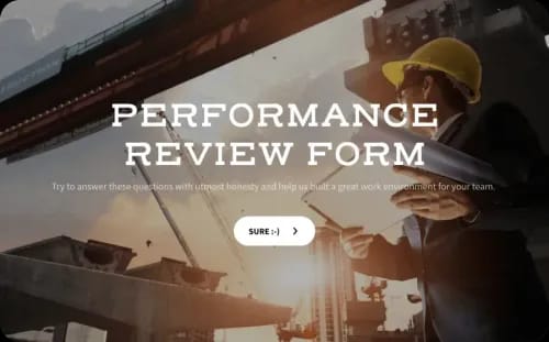 Engineering Performance Review Template | SurveySparrow