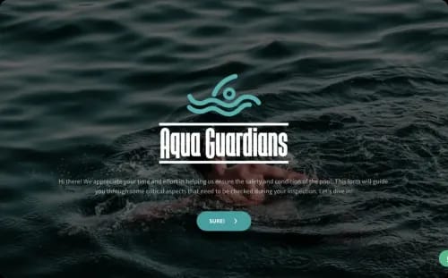 Swimming Pool Inspection Form Template | SurveySparrow