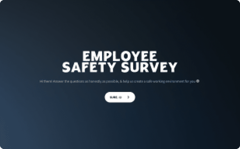 Employee Health and Safety Survey Template | SurveySparrow