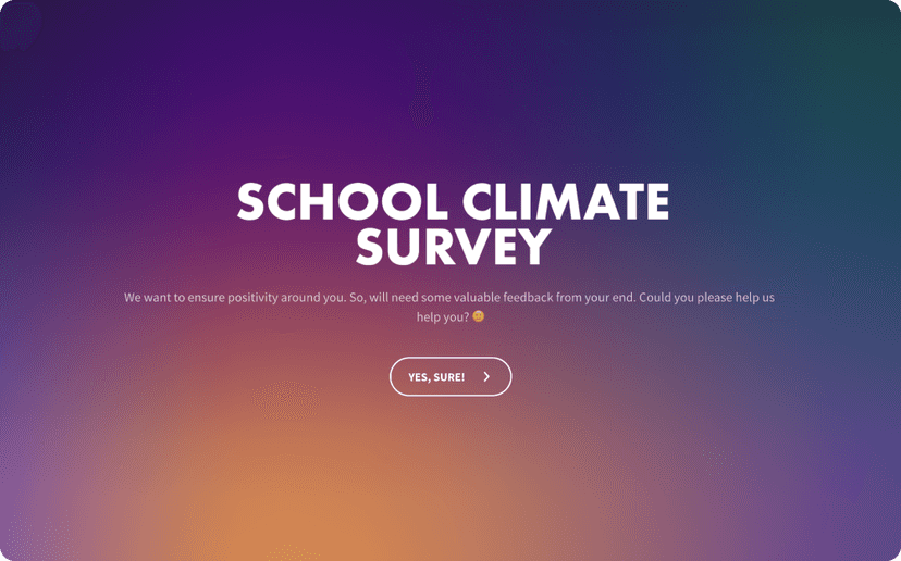 Free School Climate Survey Template For Students SurveySparrow