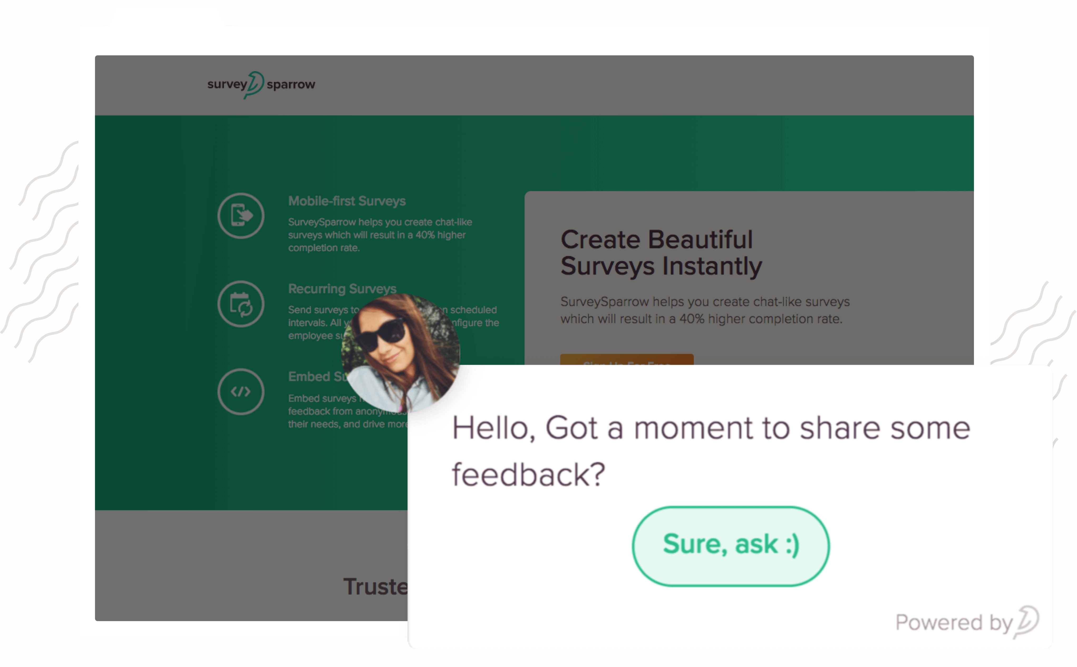 Embed Surveys with SurveySparrow