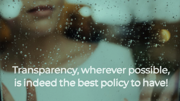 Employee pulse surveys - "Transparency, wherever possible, is indeed the best policy to have!"