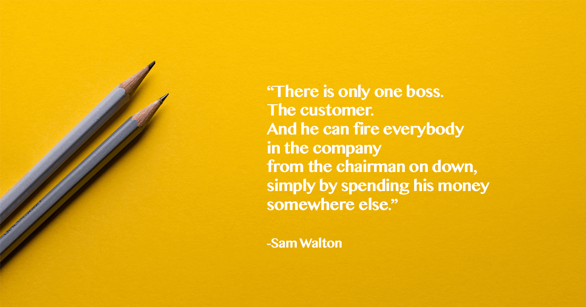 customer is the true boss-quote