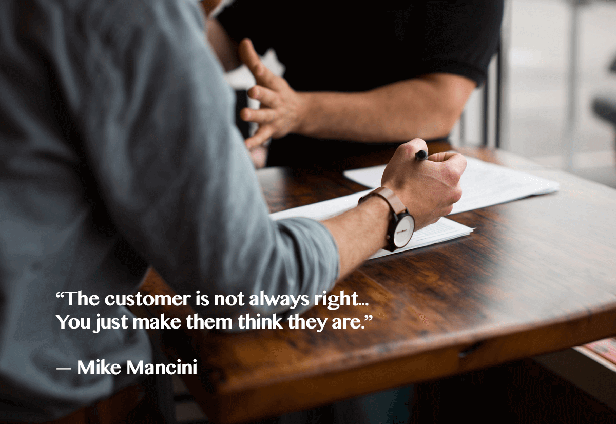 customer is always right- quote