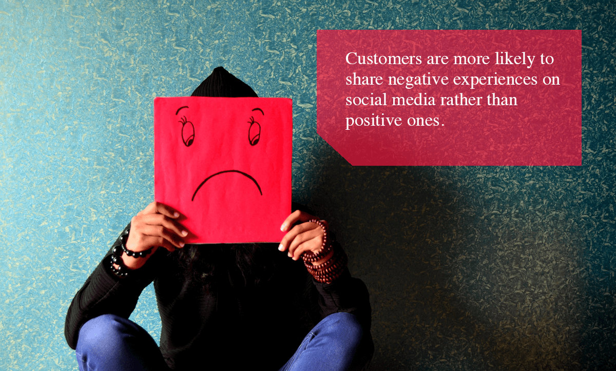 Negative Feedback Loop -Customers are more likely to share negative experiences on social media rather than positive ones.