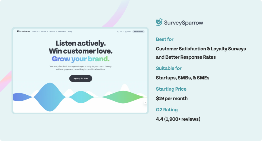 an overview of one of the best online survey tools - SurveySparrow