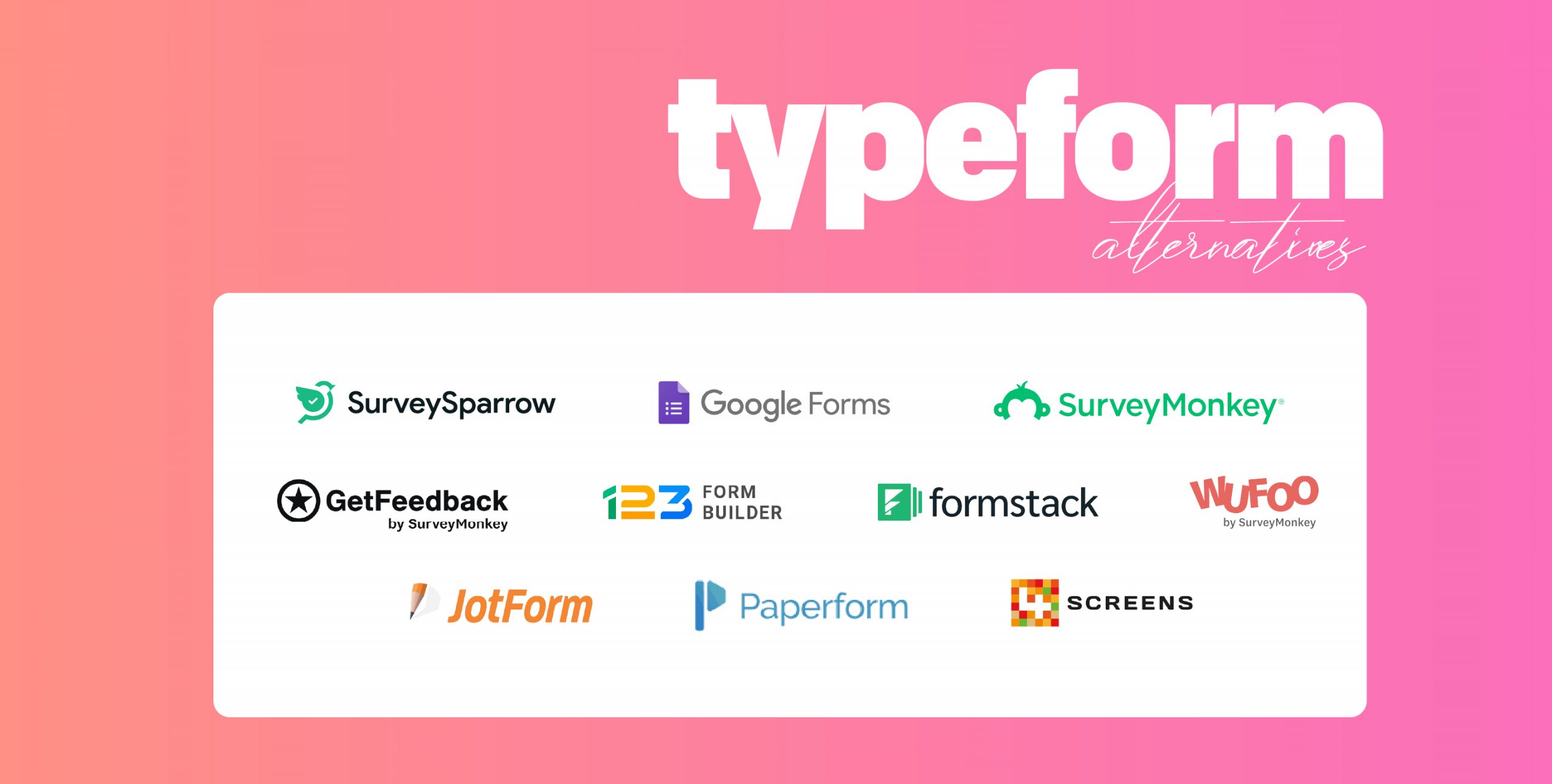 5 Typeform Survey Examples That Don't Use Typeform!