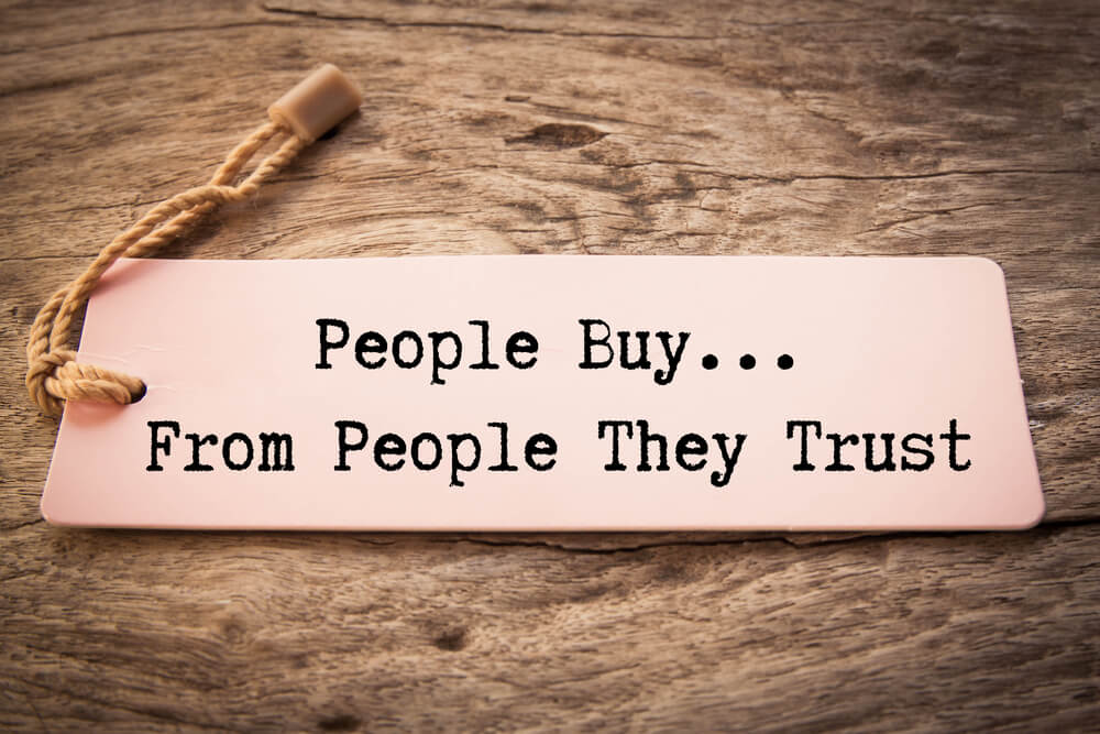 people buy only from brands they trust