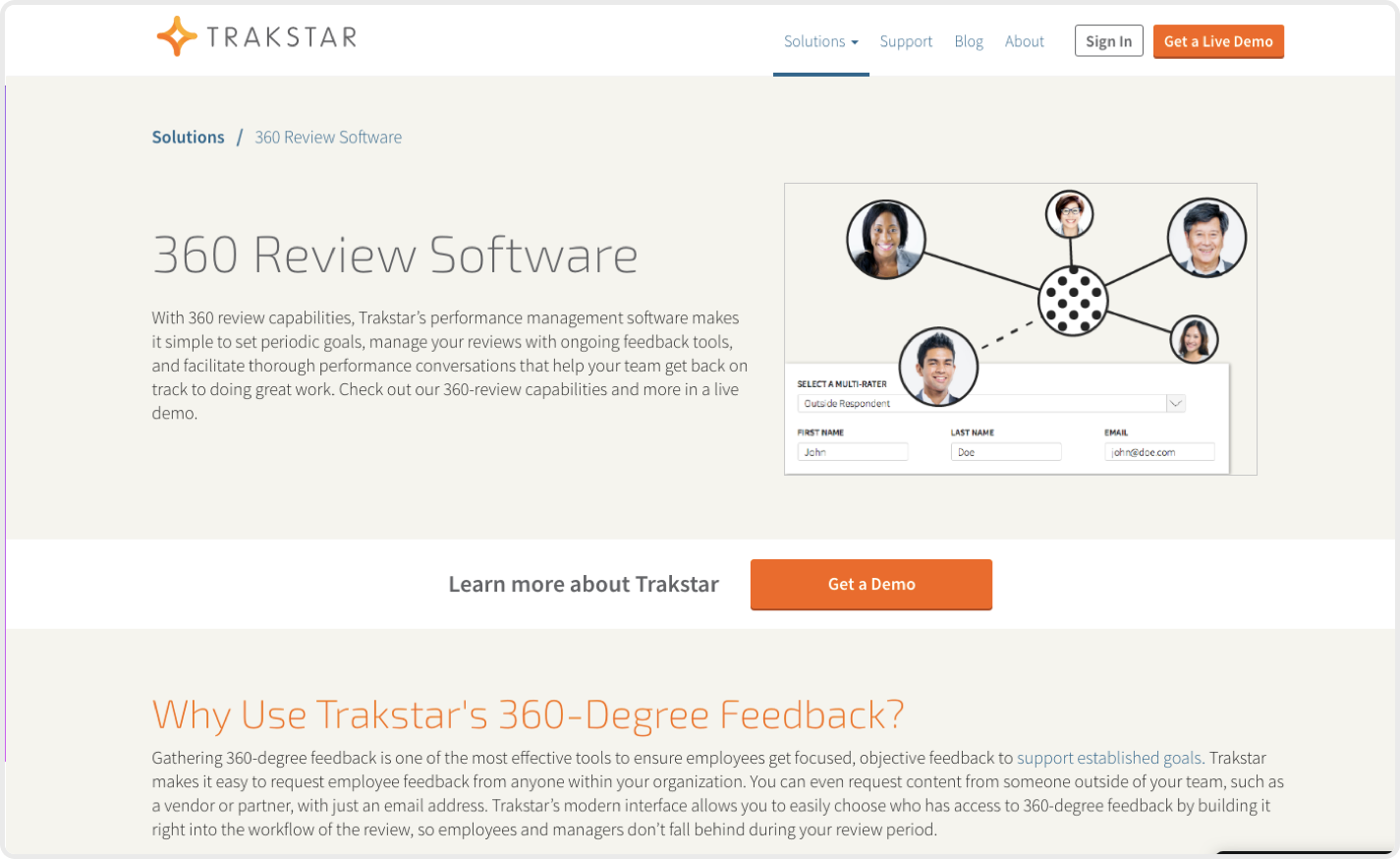 Trakstar is clearly an accomplished 360 feedback software but it has a steep learning curve.
