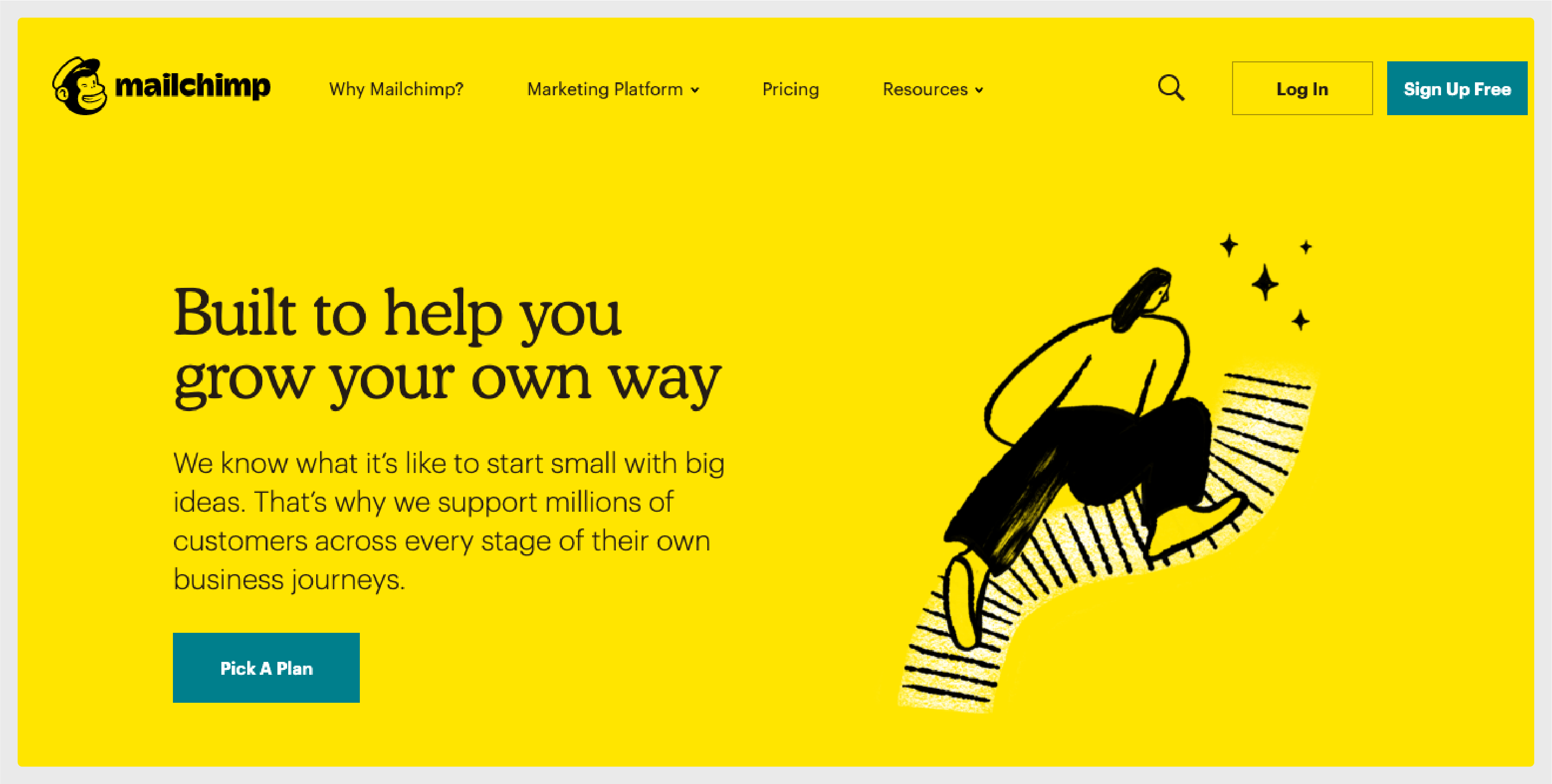 Mailchimp offers an array of pre-built templates and ready-made segments.