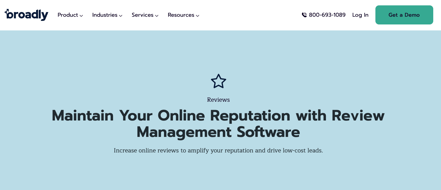 online reputation management tool - broadly