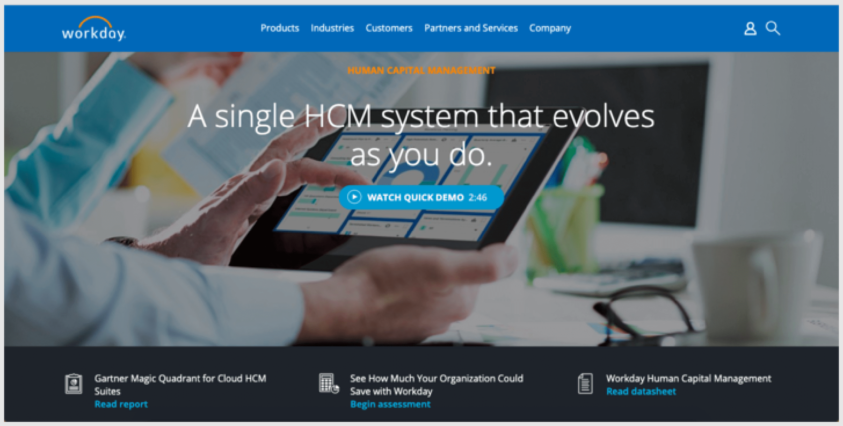 Workday HCM is a recruitment software that acts as ‘a single system with a single source of data, single security model and single user experience’ as stated by their team. 