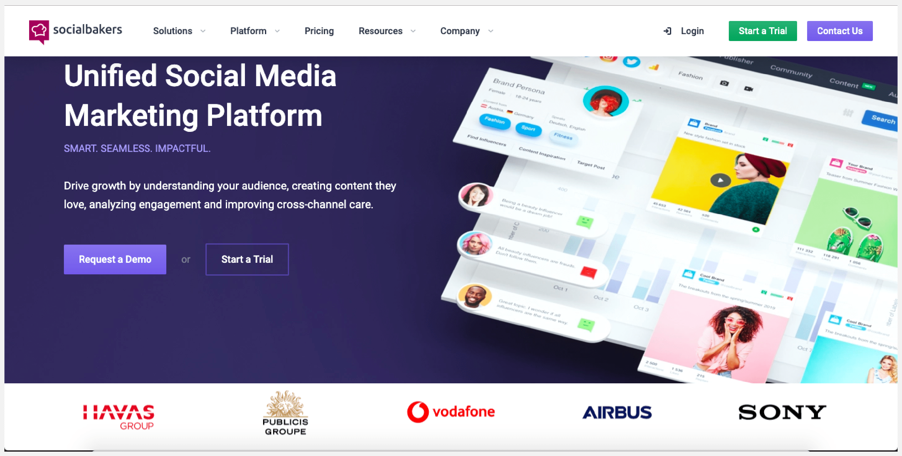 Socialbakers is an AI-enabled social media management software.