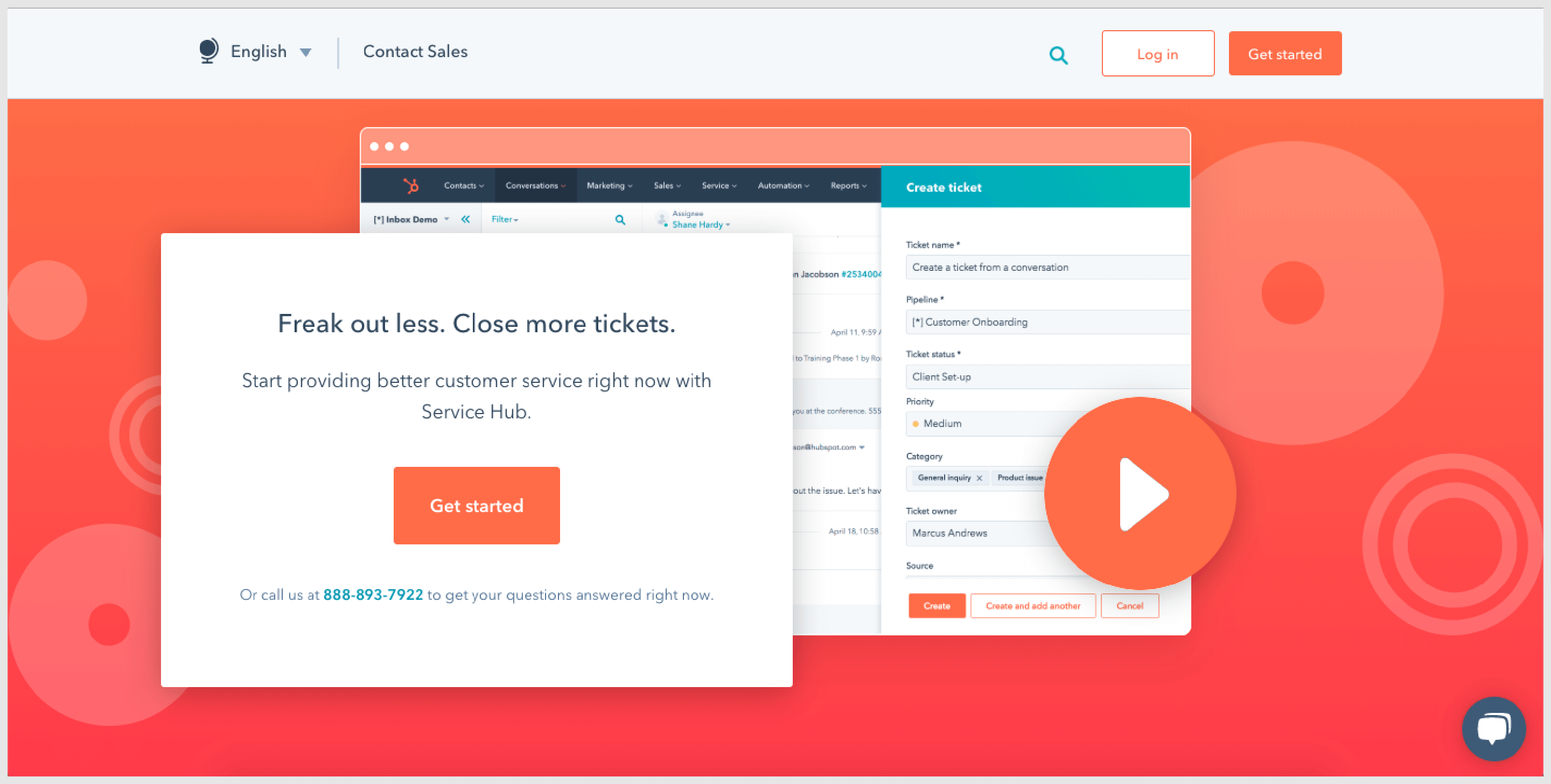 Help Desk Software - Hubspot Service Hub.