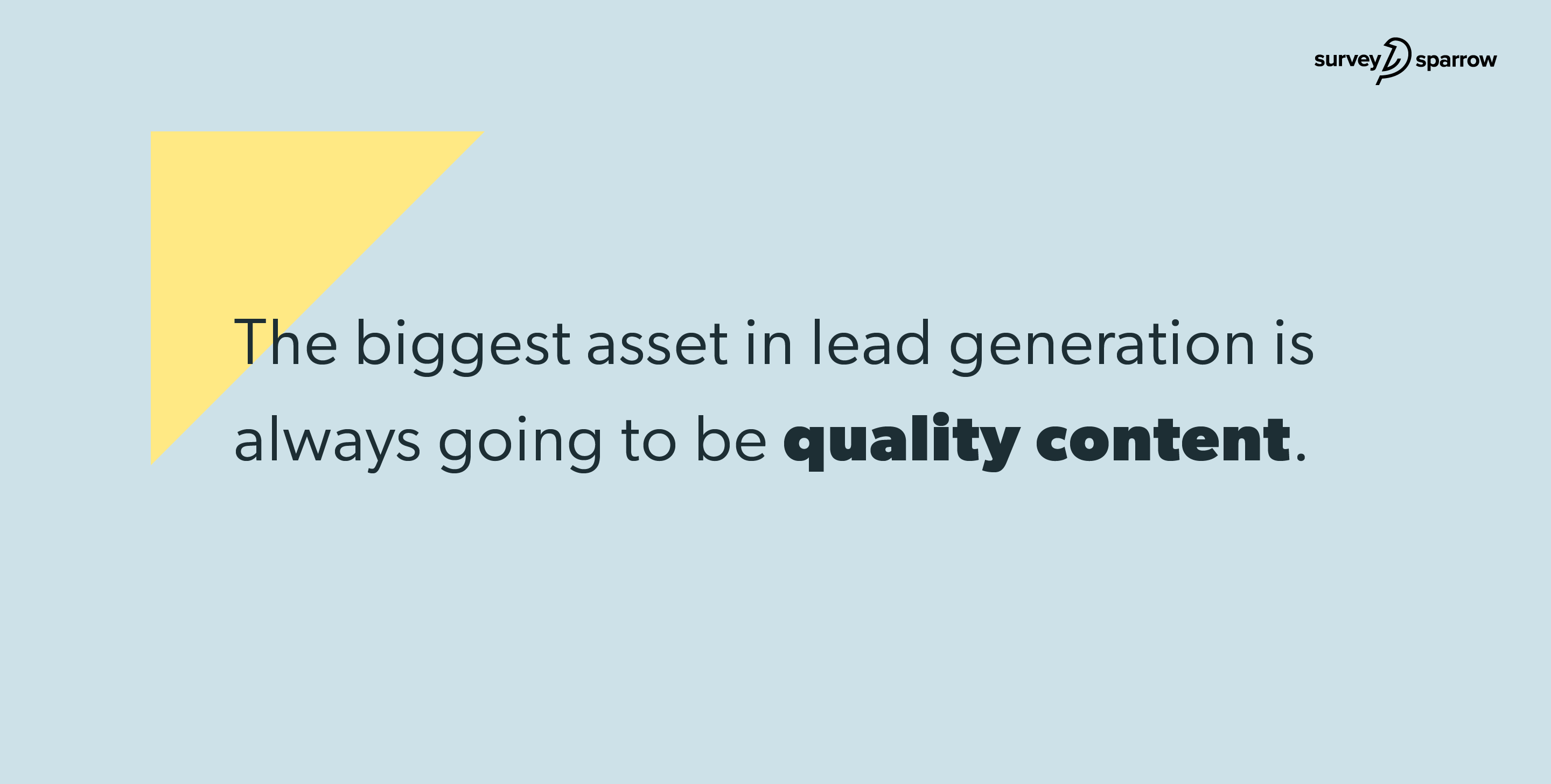 Lead Generation Strategy - Quality Content.