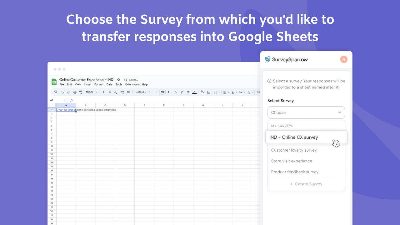 SurveySparrow extension for Google Sheets