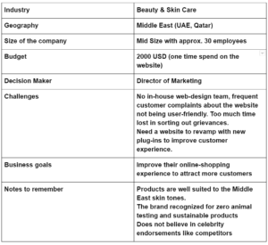 Ideal Customer Profile - Sample Template.