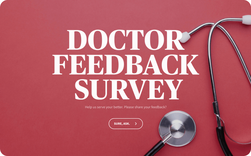 Doctor Feedback Survey Template