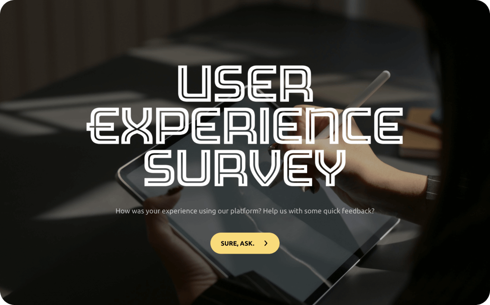 User Experience Survey Template