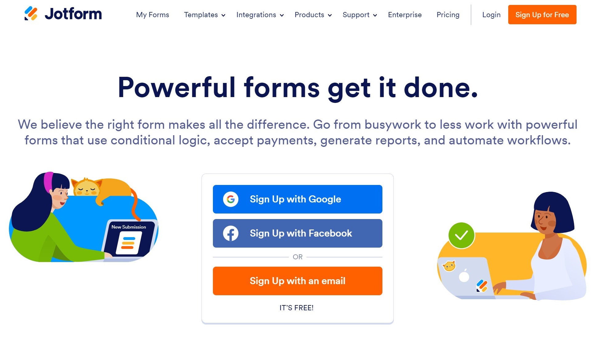 Jotform - google form alternative with huge number of templates