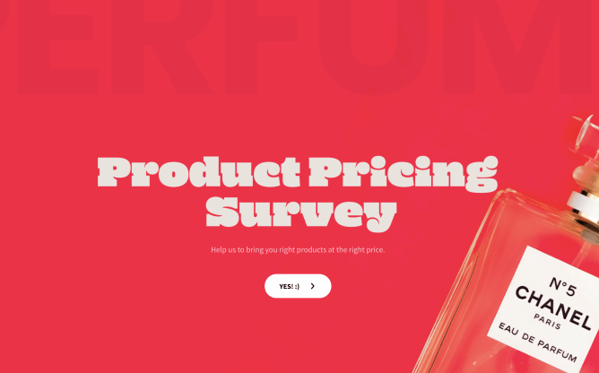 Product Pricing Survey Template