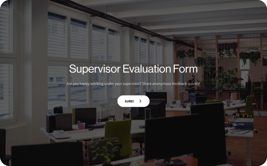 Supervisor Evaluation Form Template