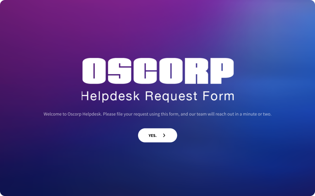 Helpdesk Request Form Template