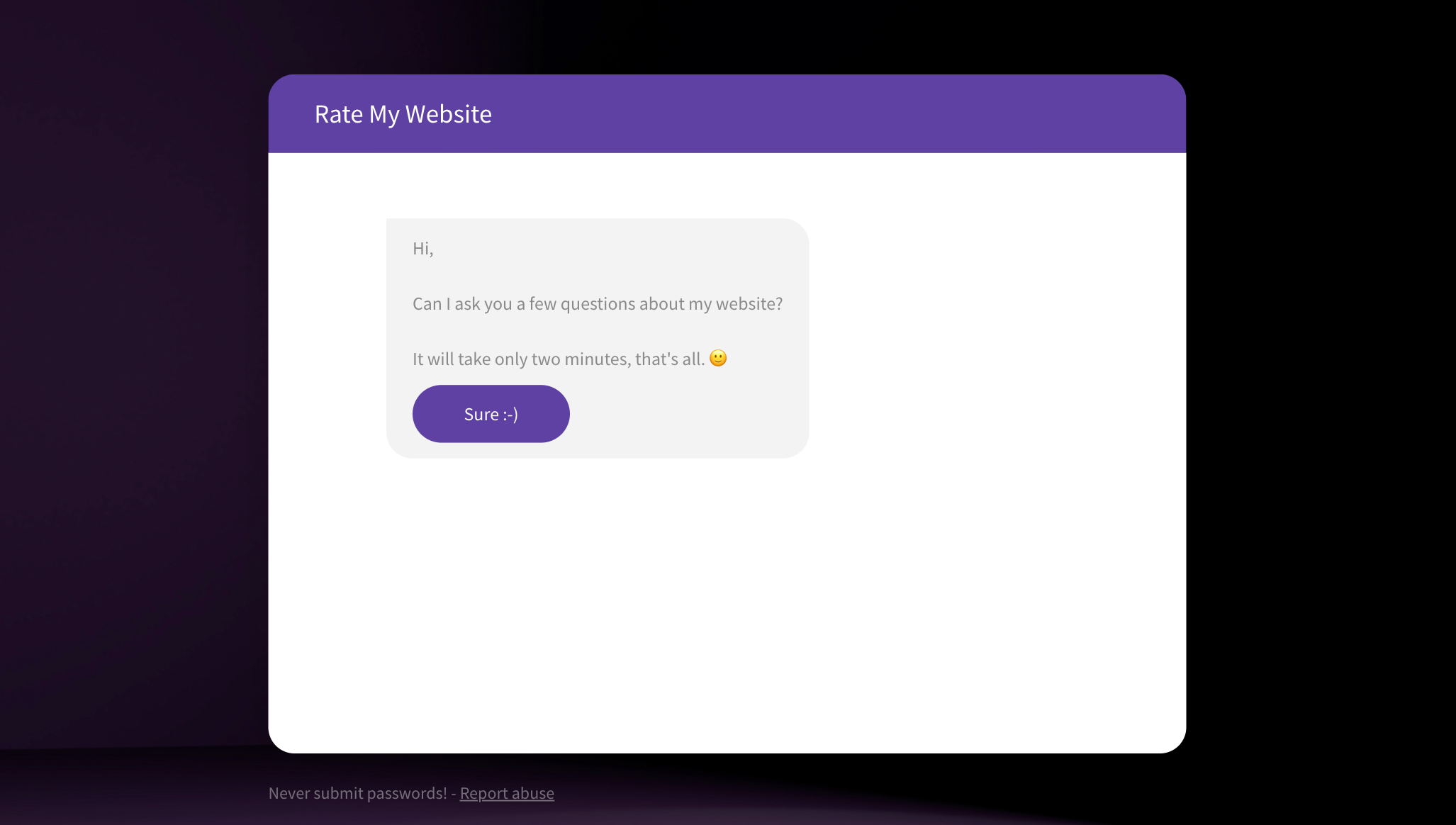 website customer satisfaction survey template