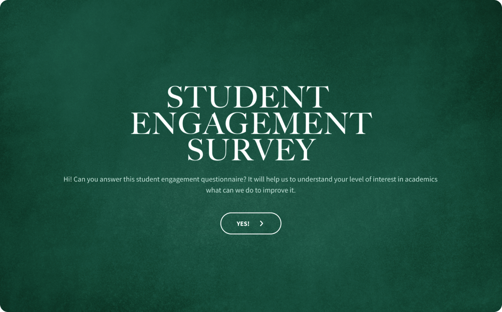 Student Engagement Survey Template