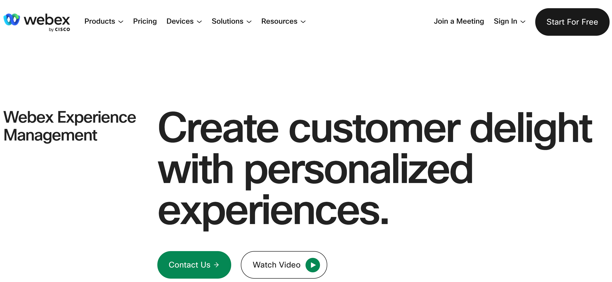 Personalize customer experience end-to-end with Webex Experience Management