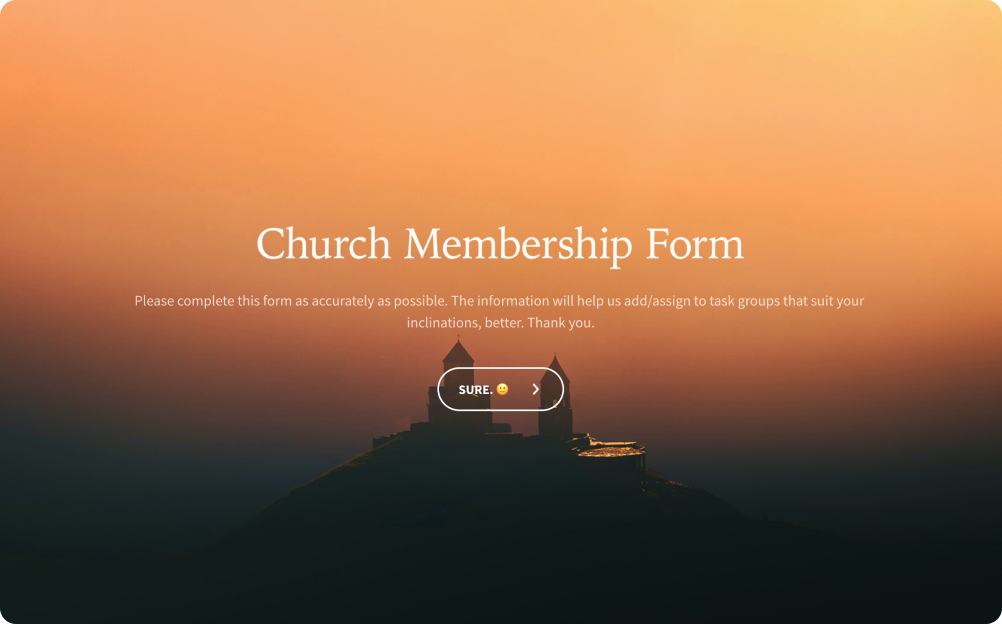  Church Membership Form For Free 