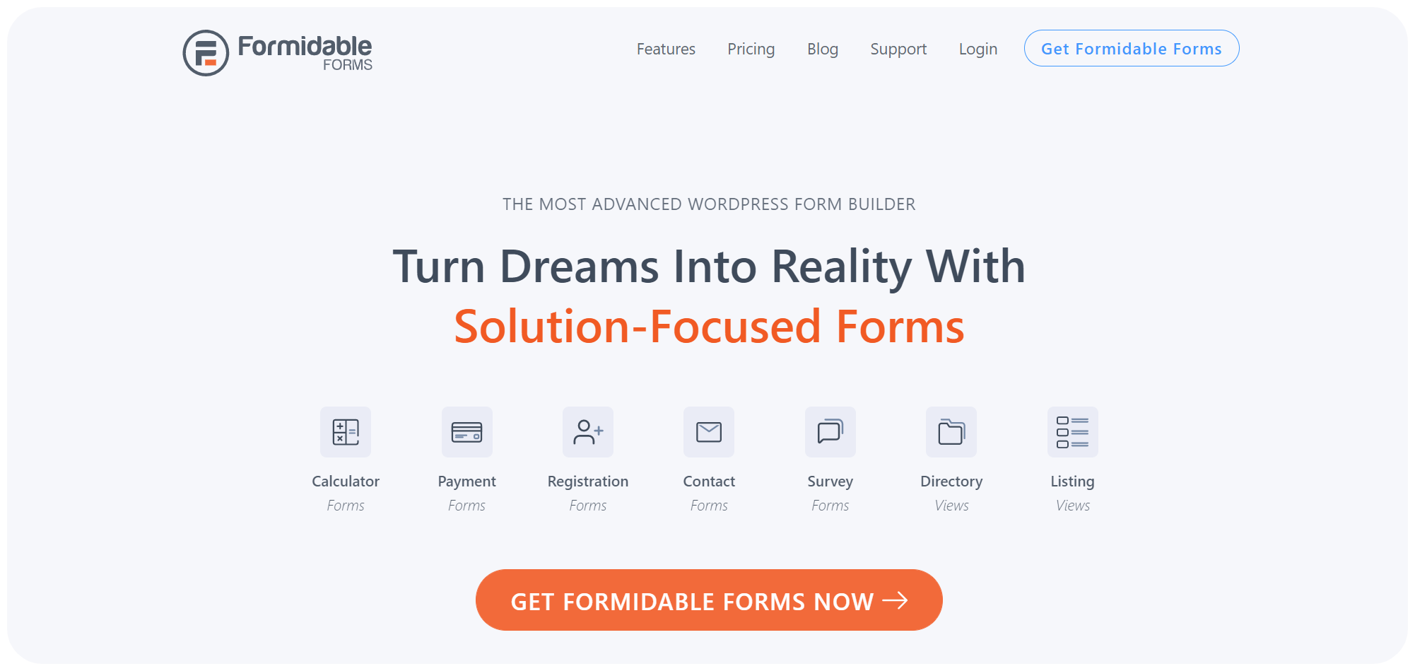 Formidable forms - WordPress contact form