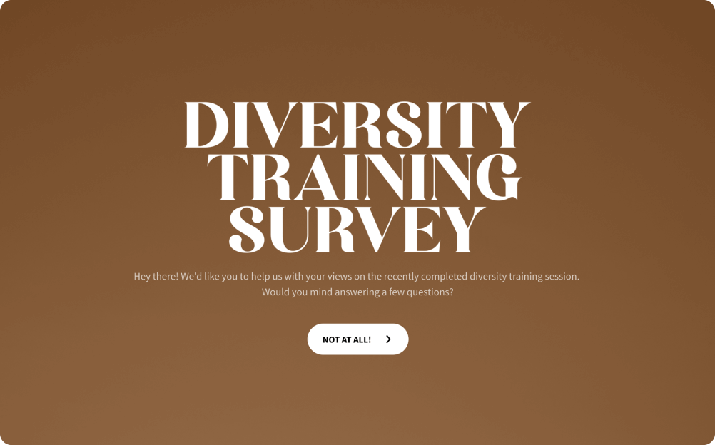 Diversity Training Survey Template