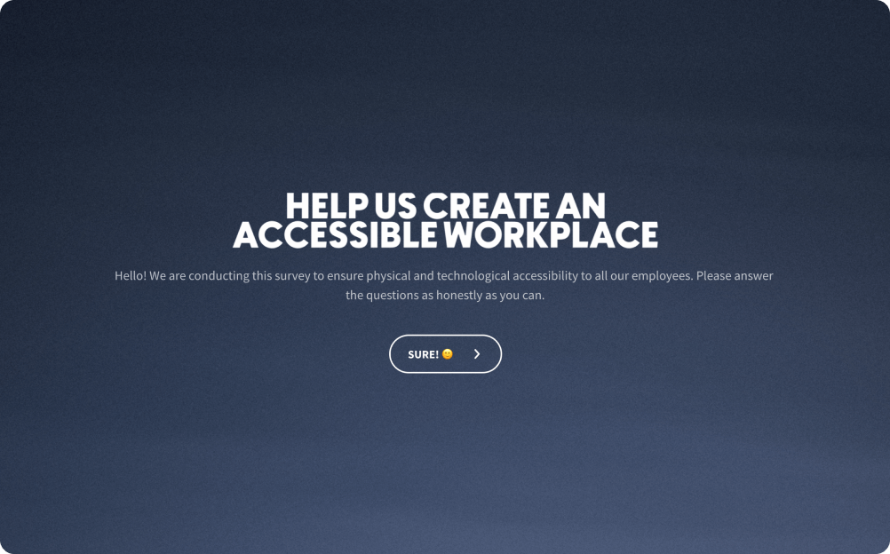 Workplace Accessibility Survey Template