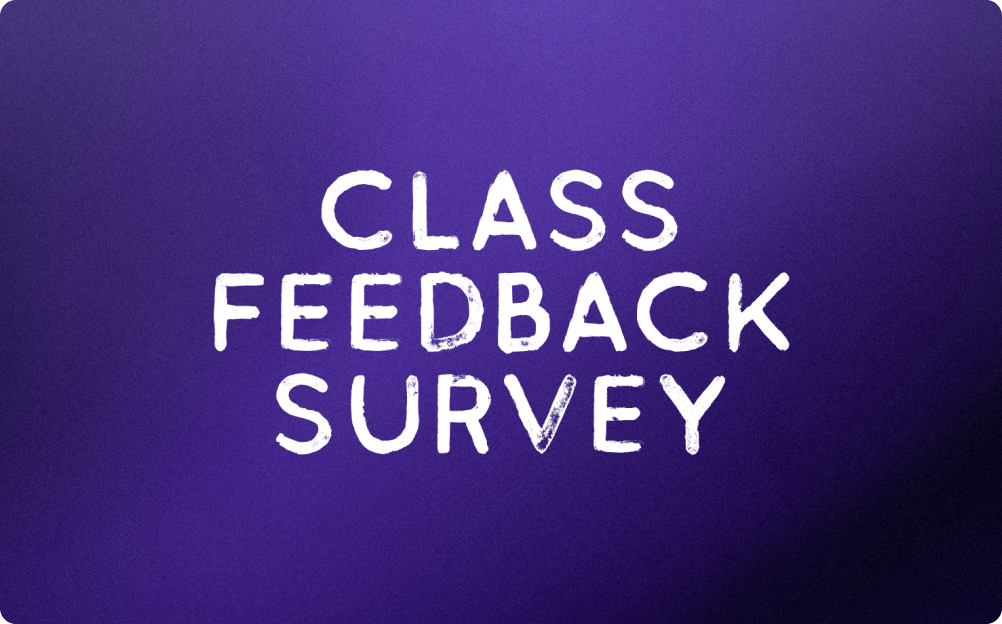 Class Feedback Survey Template