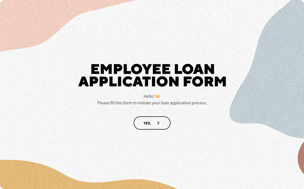 Employee Loan Application Form Template
