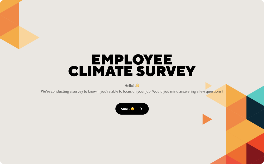 Employee Climate Survey Template
