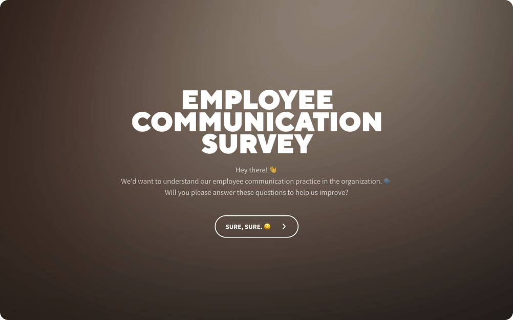 Employee Communication Survey Template