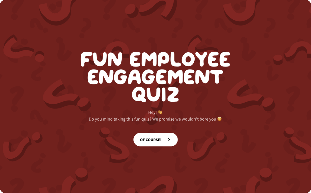 Fun Employee Engagement Quiz