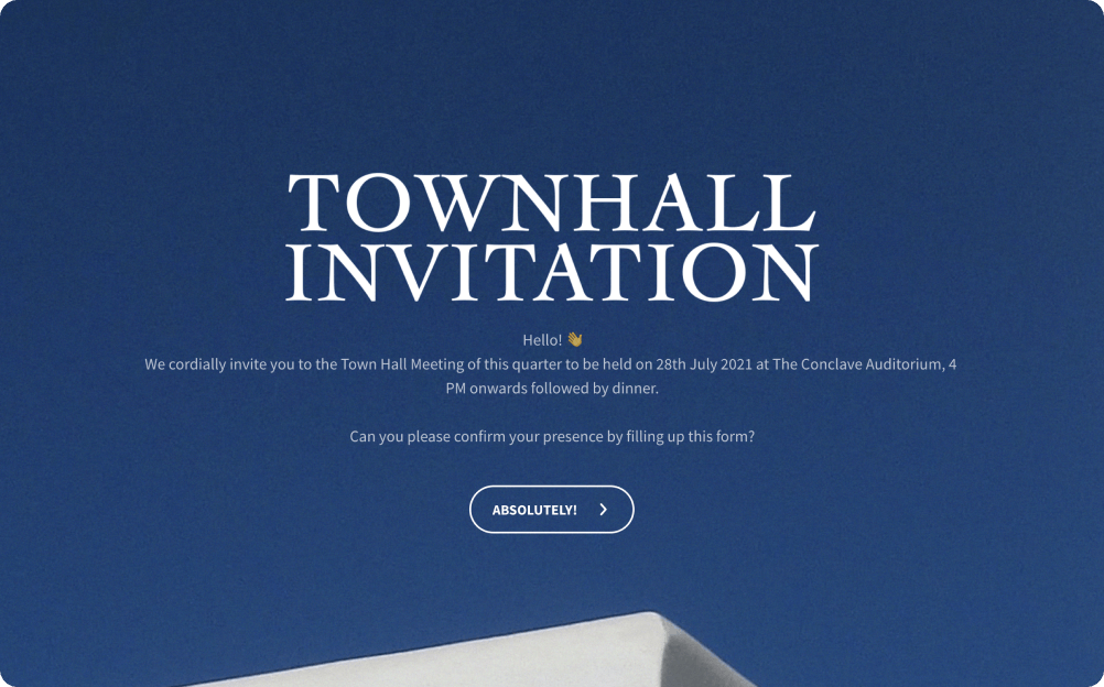Town Hall Invitation Template