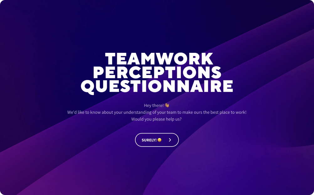 Teamwork Perceptions Questionnaire Template