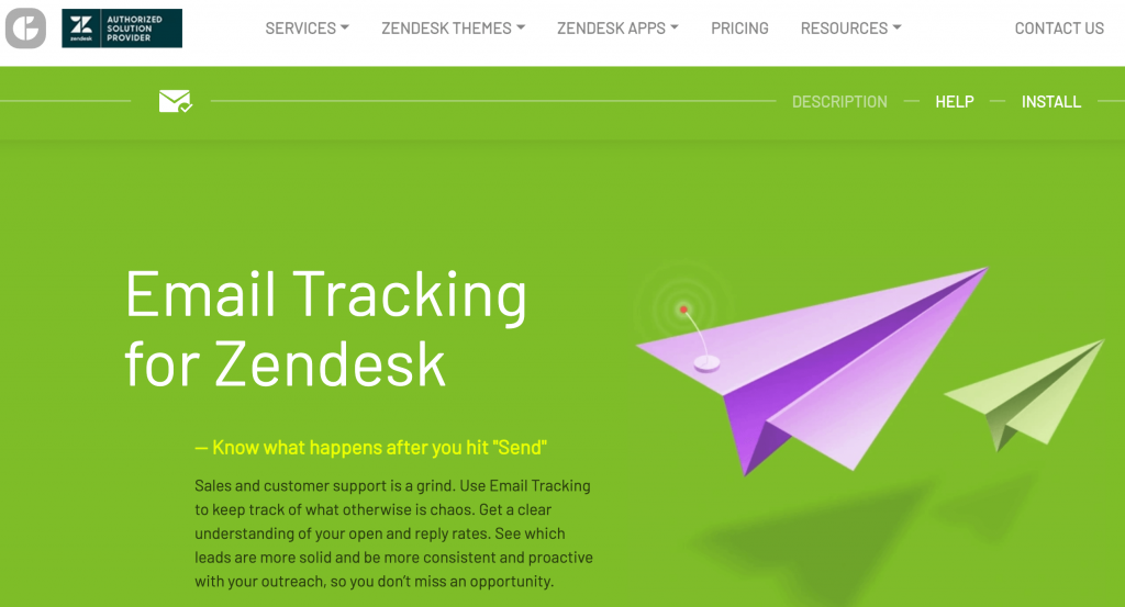 GrowthDot Email Tracking for Zendesk