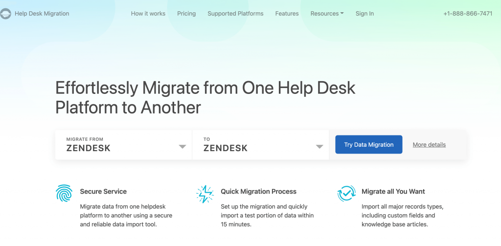 Help Desk Migration